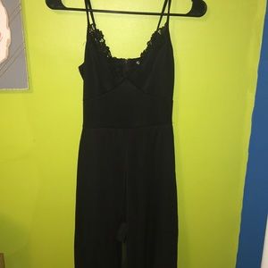 Black Overlay Romper